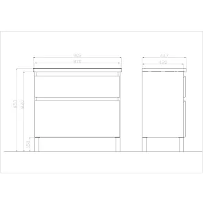 Palermo 90 Washstand | Bathroom Furniture | E-shop.si