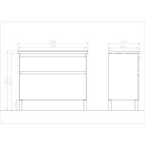 Palermo 100 Washbasin Cabinet | Bath Furniture | E-shop.si