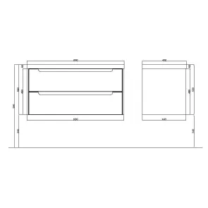 Paolina 100 | Wall-mounted bathroom cabinet | E-shop.si