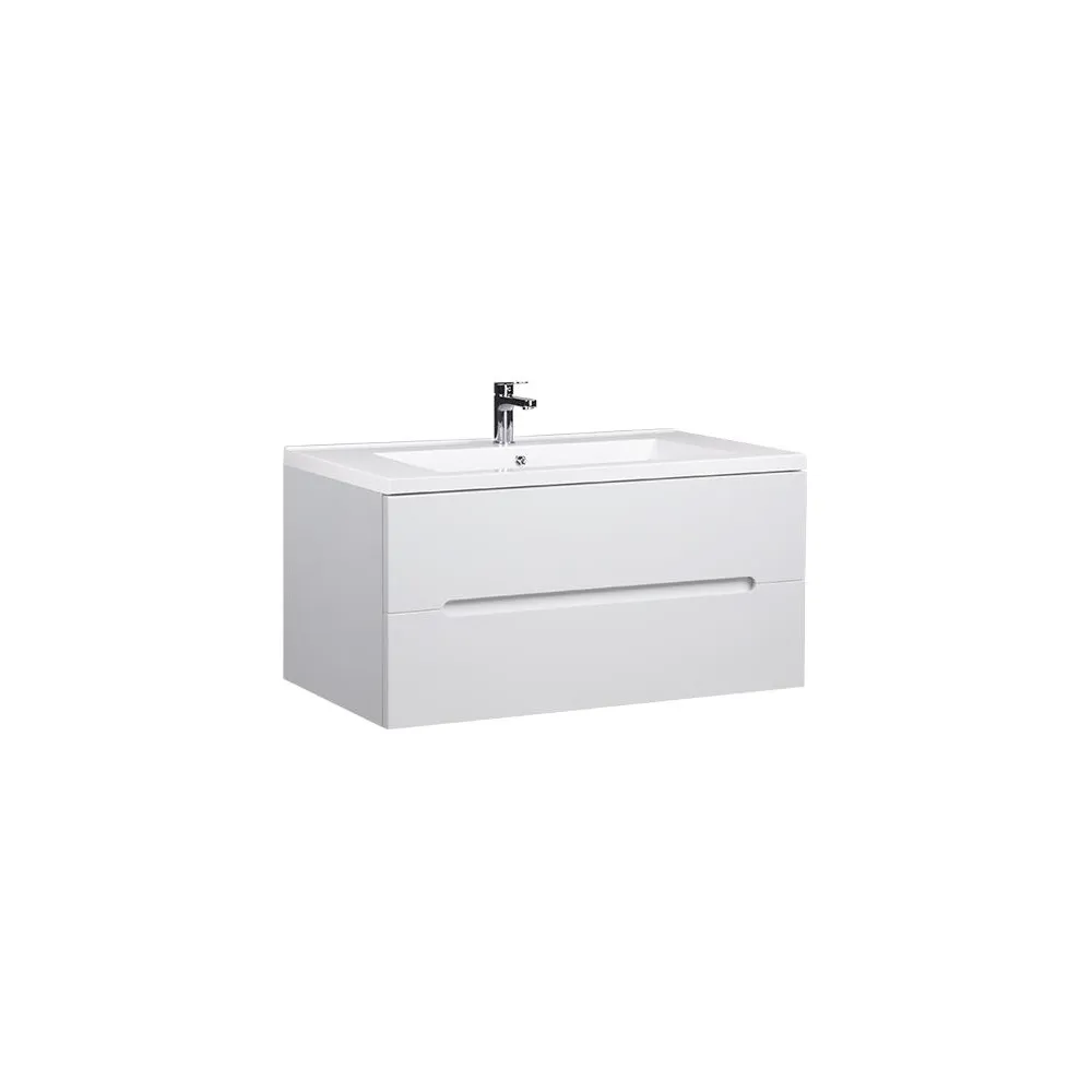 Oktavio 100 wall-mounted sink cabinet | Bathroom | E-shop.si