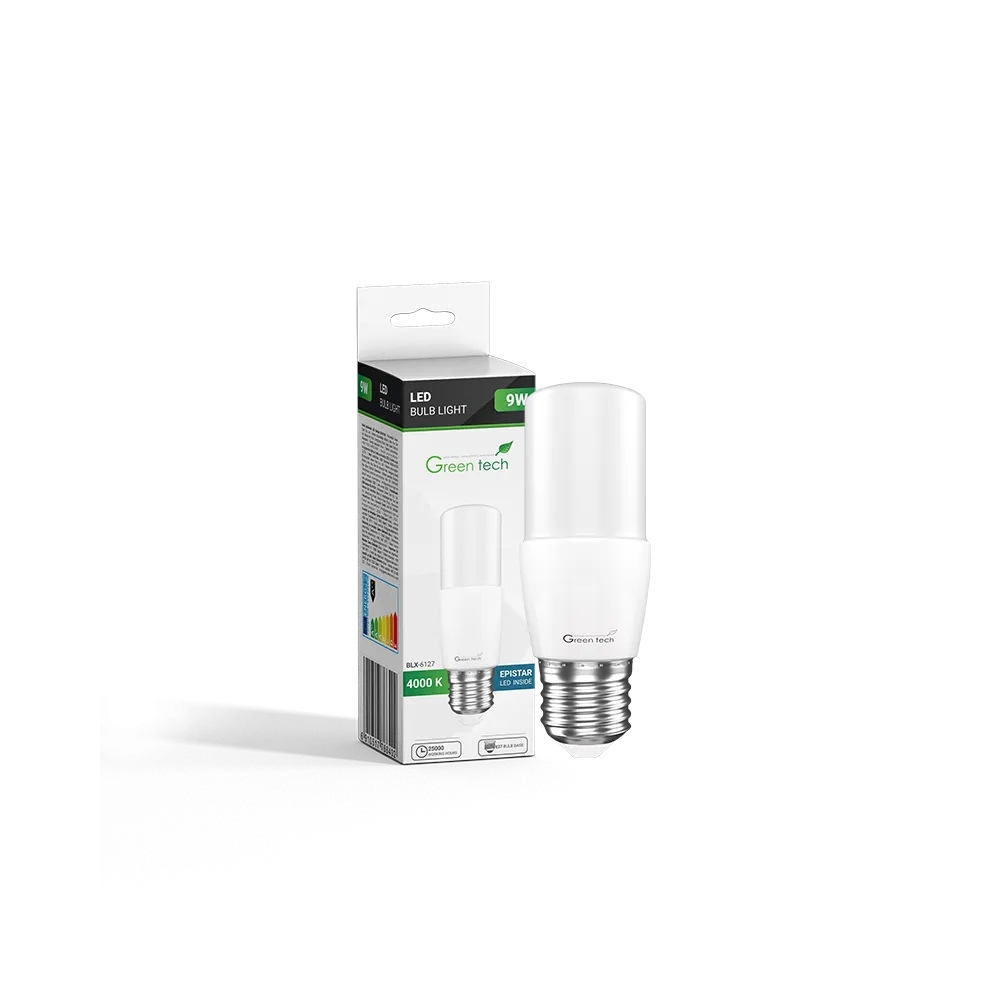 GREEN TECH LED bulb Green Tech 9W, 4000K, E27, T37, Flux: 900 lm, IP40, Epistar chip - BLX-6127