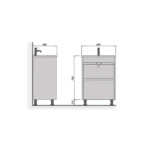 Prime 60 floor-standing vanity | Bathrooms | E-shop.si