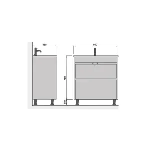 Omarica Prime 80 | Pohištvo za kopalnice | E-shop.si