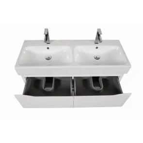 Venice 120 White Wall-Mounted Vanity | Bathroom | E-shop.si