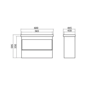 Edda 60 Seville | Wall-mounted vanity | E-shop.si