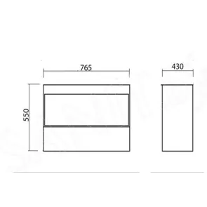 Edda 80 Seville Sink Cabinet | Kopalni pohištvo | E-shop.si