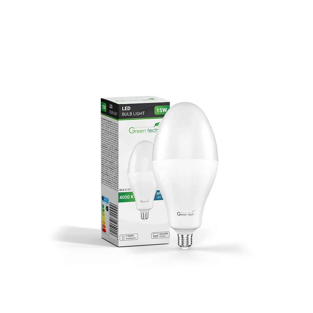 GREEN TECH LED žarnica Green Tech 15W, 4000K, E27, B65, Flux: 1500 lm, IP40, Epistar čip - BLX-6153