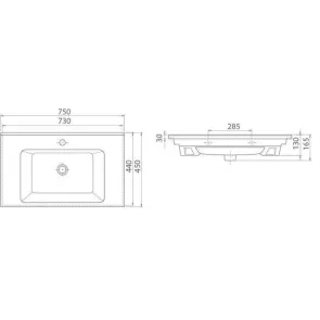 Shelf Nord 75 stenska | Kopalniško pohištvo | E-shop.si