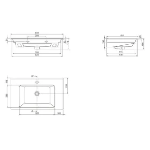 Shelf Nord 85 wall-mounted | Bathrooms | E-shop.si