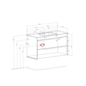 Loft Nero Moras 100 | Bathroom Cabinet | E-shop.si