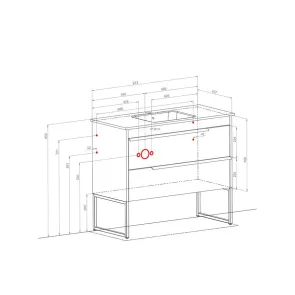 Loft Nero Moras 100 | Floor-standing cabinet | E-shop.si