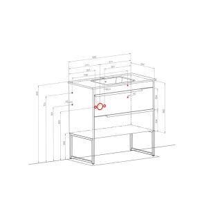 Loft Sevilija 85 talna | Kopalni pohištvo | E-shop.si