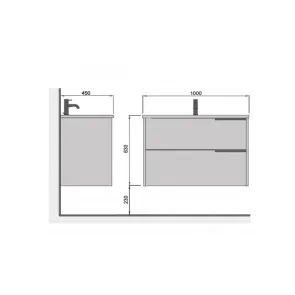 Cubic 100 Vanity | Bathroom Furniture | E-shop.si