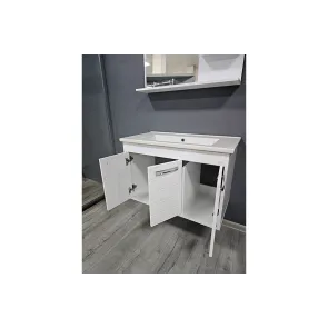 White 85 wall-mounted vanity | Bath furniture | E-shop.si