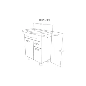 Idea 65 floor-standing vanity | Bath furniture | E-shop.si