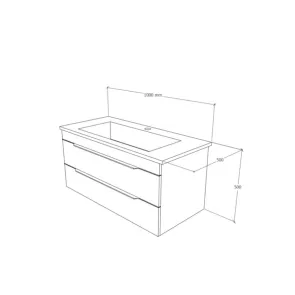 Vox 100 White Vanity | Bathroom Furniture | E-shop.si