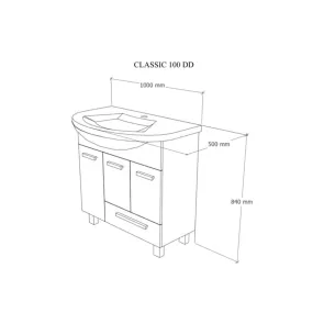 Classic 100 Floor-standing Vanity | Bathroom | E-shop.si