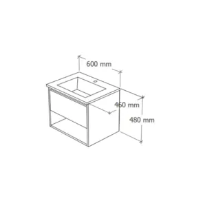Nord Slim 60 Gold Craft | Bathroom Furniture | E-shop.si