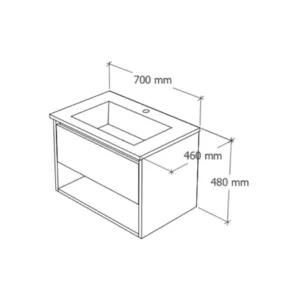 Nord Slim 70 Gold Craft | Kopalniško pohištvo | E-shop.si