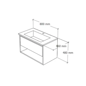 Nord Slim 80 Gold Craft | Kopalniško pohištvo | E-shop.si
