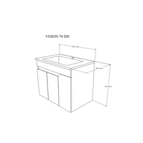 Vision 70 Grey | Bathroom furniture | E-shop.si
