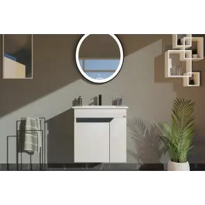 Vision 60 Grey | Stenska omarica z umivalnikom | E-shop.si