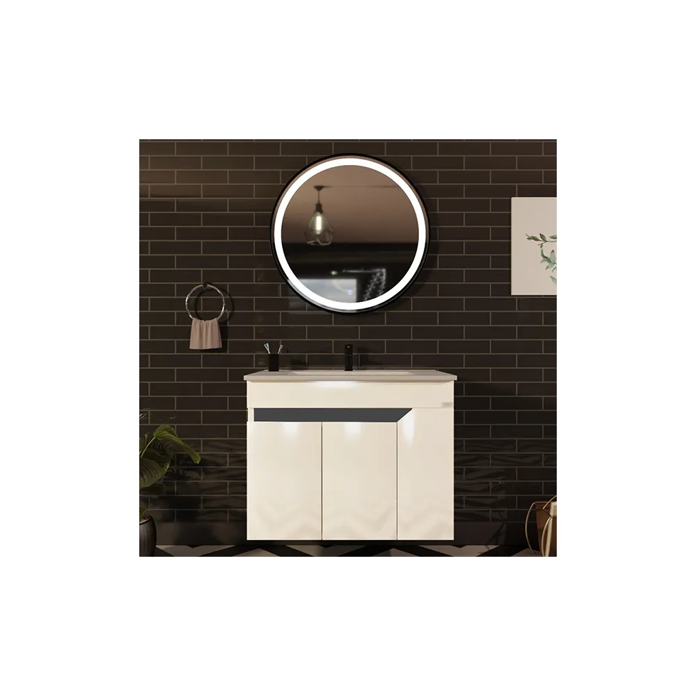 Vision 80 Grey | Stenska omarica z umivalnikom | E-shop.si