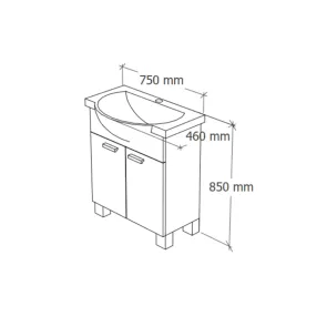 Eco 75 | Bathroom Furniture | E-shop.si