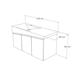 Smirna 120 Anthracite Sink Cabinet | Bathroom | E-shop.si
