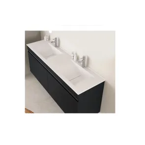 Teos Twin 160 anthracite | Wall-mounted vanity | E-shop.si