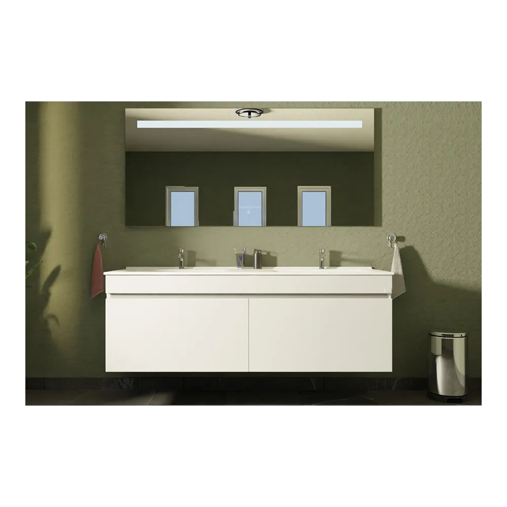 Teos Twin 160 white | Wall-mounted vanity | E-shop.si