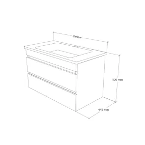 Omarica z umivalnikom Hidro PVC 80 | Kopalnica | E-shop.si