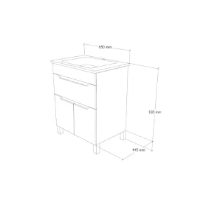 Aqua PVC 65 Floor-standing Cabinet | Bathroom Furniture | E-shop.si