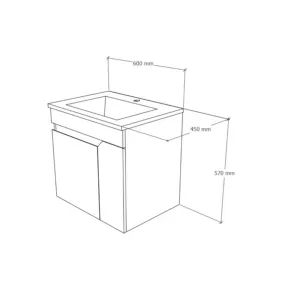Vision 60 White | Bathroom Furniture | E-shop.si