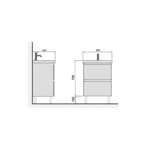 Palermo 50 sink cabinet | Sink Cabinets | E-shop.si