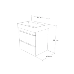 Stance 60 Vanity | Bathroom Furniture | E-shop.si