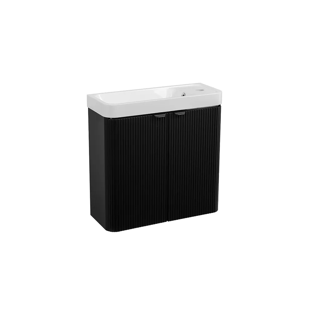 Frost 50 Black matte wall-mounted vanity | Bathroom Furniture | E-shop.si
