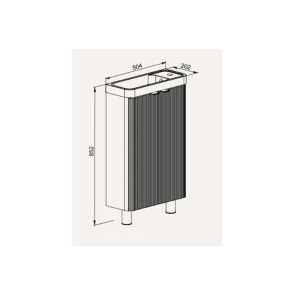 Frost 50 White Matte | Kopalniško pohištvo | E-shop.si