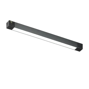 Track lighting set – 4 m track + 4 LED spotlights, black