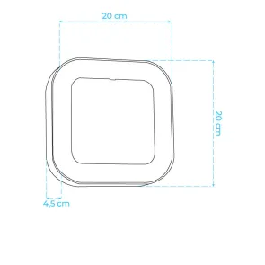 GREEN TECH LED outdoor wall lamp Green Tech 12W, 3000K, IP54 - CLARA