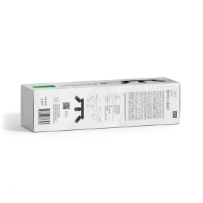 Stropni reflektor GU10 – komplet 2 reflektorja (3× GU10) + 6 LED žarnic, črna