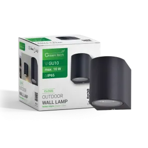 GREEN TECH Zunanja zidna svetilka Green Tech GU10, IP65 - CLOVIS
