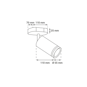 Nadgradna razsvetljava GU10 – komplet 6 svetilk + 6 LED žarnic, bela