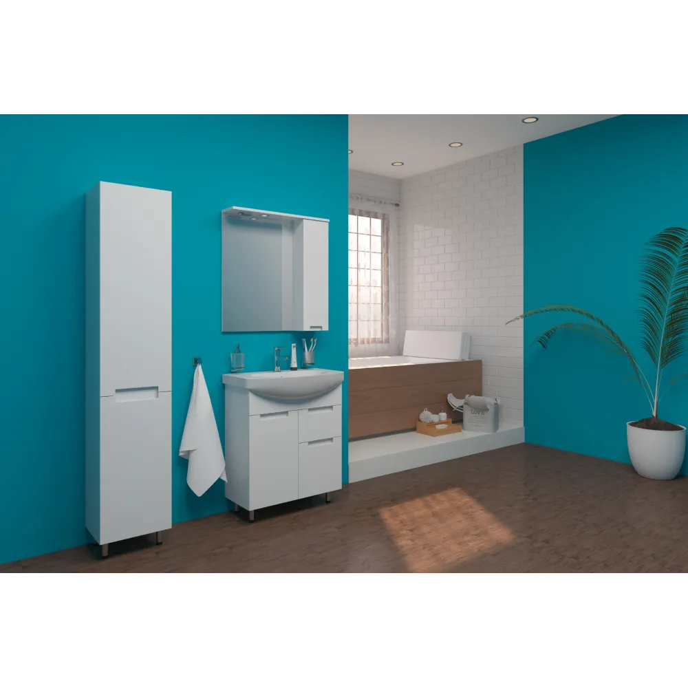 Quadro 70 R ogledalo z omarico|Kopalniško pohištvo|E-shop.si
