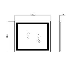 Alfa 100 LED Mirror | Bathroom Mirrors | E-shop.si