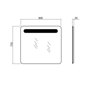 Gama 80 LED Mirror | Bathroom Mirrors | E-shop.si