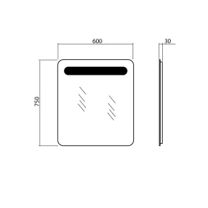 Ogledalo Gama 60 LED | Kopalniška ogledala | E-shop.si
