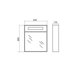 Paris LED ogledalo-omarica | Kopalniško pohištvo | E-shop.si