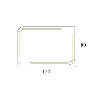Fantazija 120 S LED ogledalo | Ogledala | E-shop.si