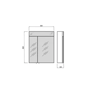 Laguna 60 LED Mirror Cabinet | Bathroom | E-shop.si